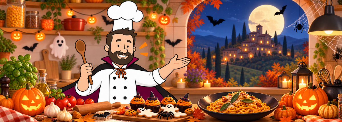 Il cuoco di TrovaRicette in versione Halloween