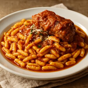 Cavatelli con carne di maiale e passata
