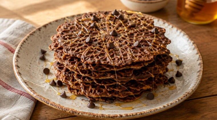 Ferratelle al cacao e miele decorate per Halloween