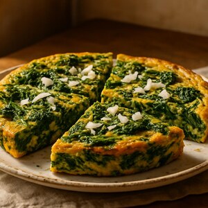 Frittata alle cime di rapa e ricotta salata