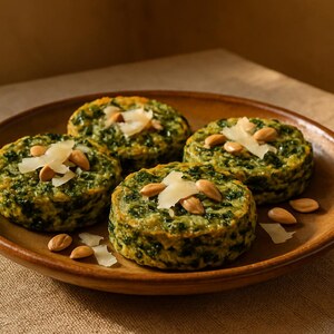 Cime di rapa con pecorino e mandorle