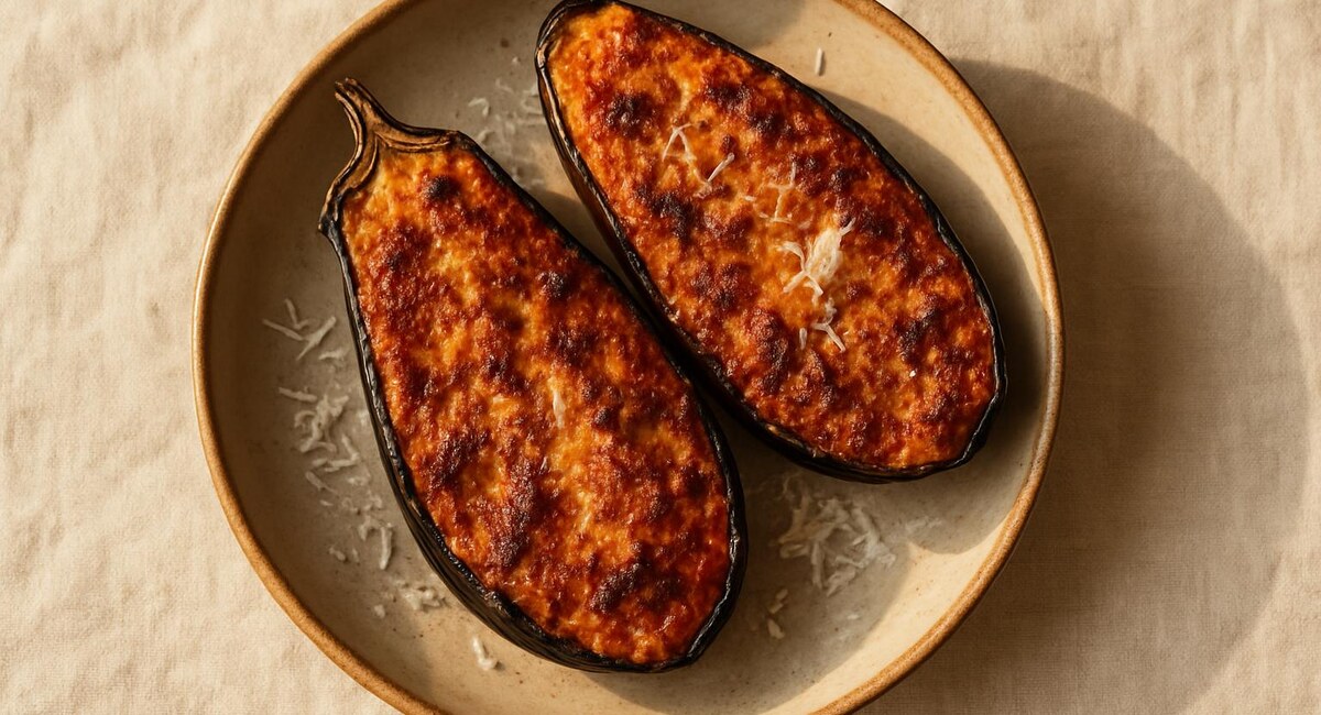 Melanzane ripiene con nduja e pecorino