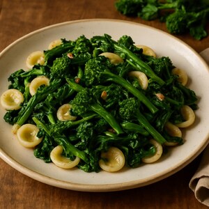 Orecchiette con cime di rapa e acciughe