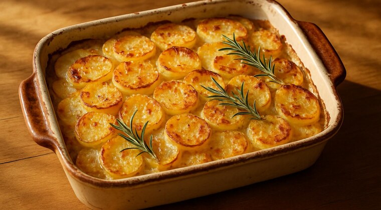 Patate con parmigiano rosmarino e latte