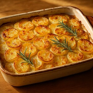 Patate con parmigiano rosmarino e latte