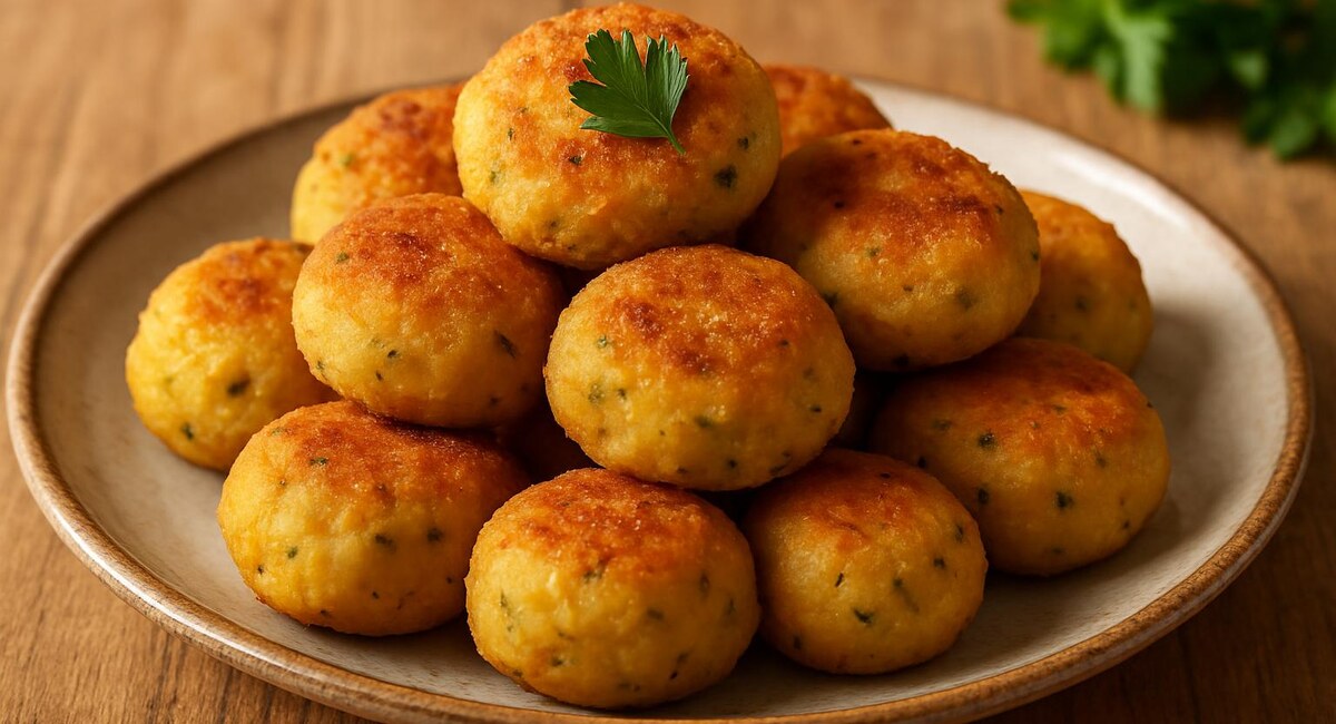 Polpettine di ceci e patate allo zafferano