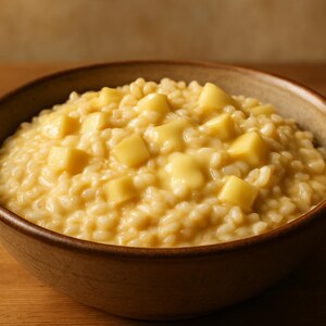 Risotto con fontina e mela