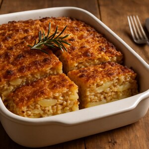 Sformato di farro, patate e pecorino