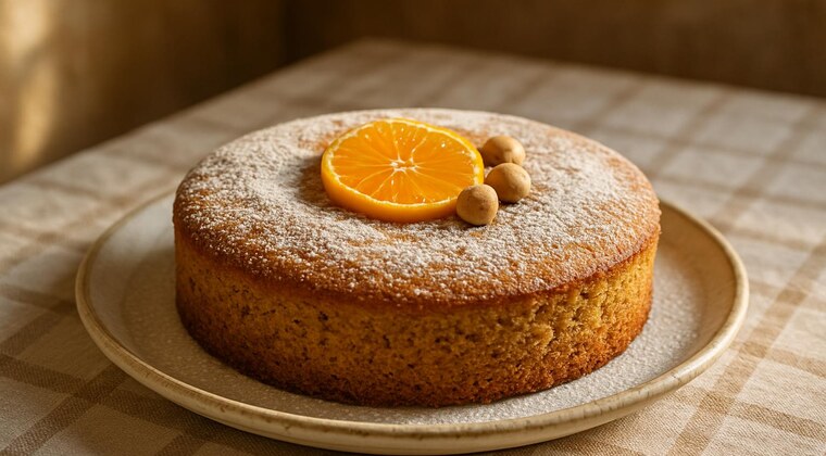 Torta morbida alle nocciole e mandarino