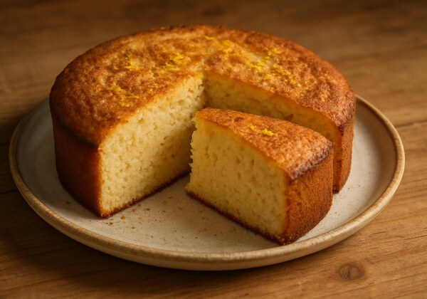Torta soffice di ricotta al limone e cannella
