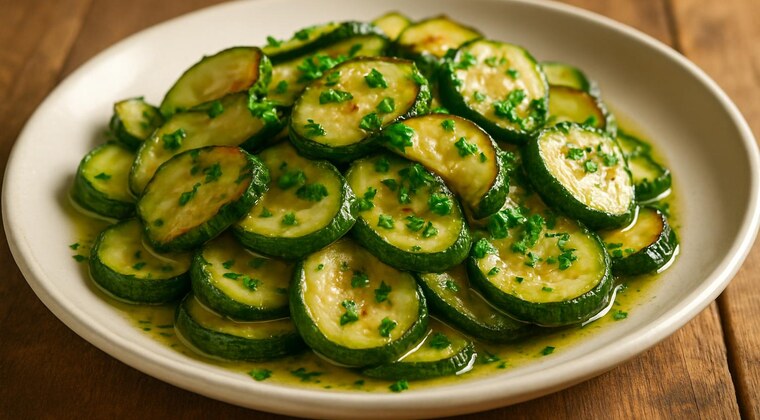 Zucchine trifolate con aglio e prezzemolo