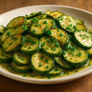 Zucchine trifolate con aglio e prezzemolo